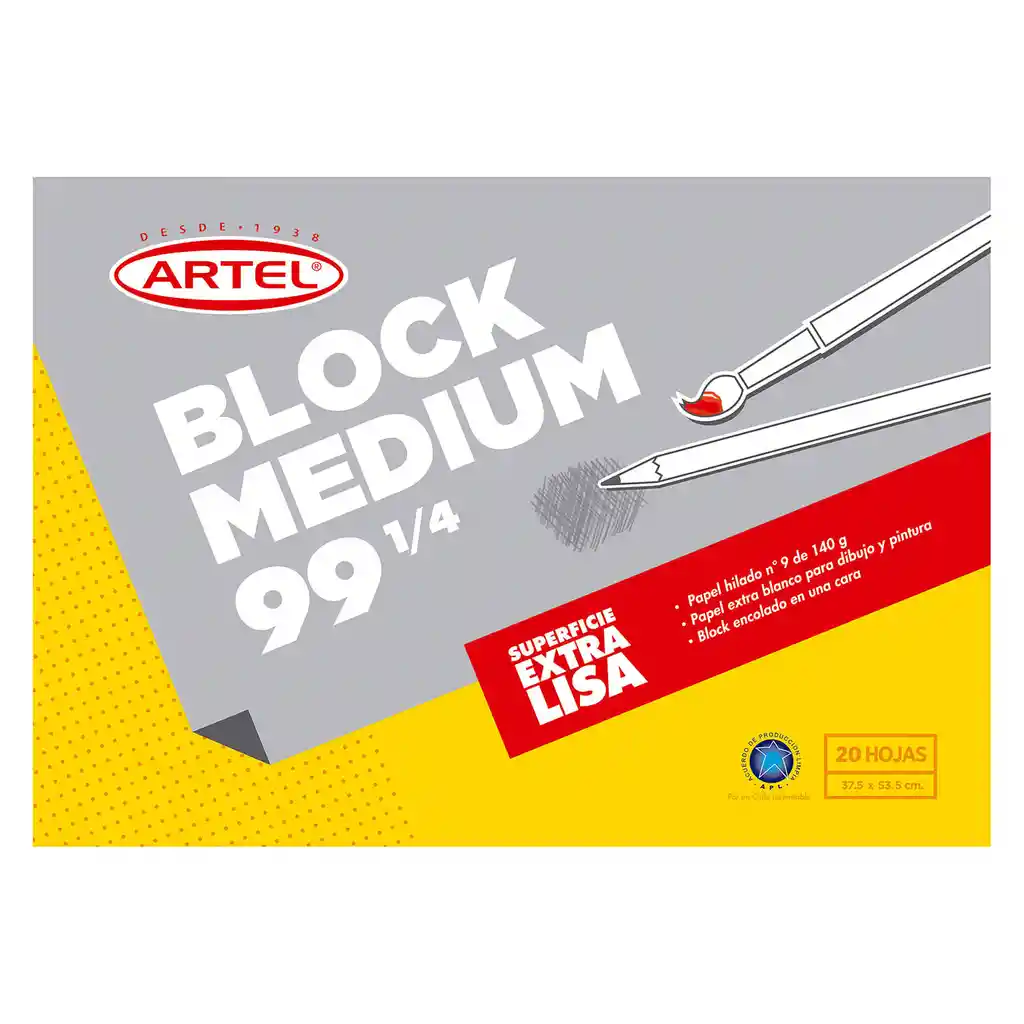 Artel Block Medium 99 1/4 20hojas