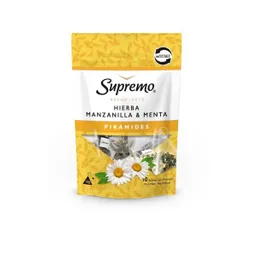 Supremo Hierba Tipo Pirámide Manzanilla y Menta