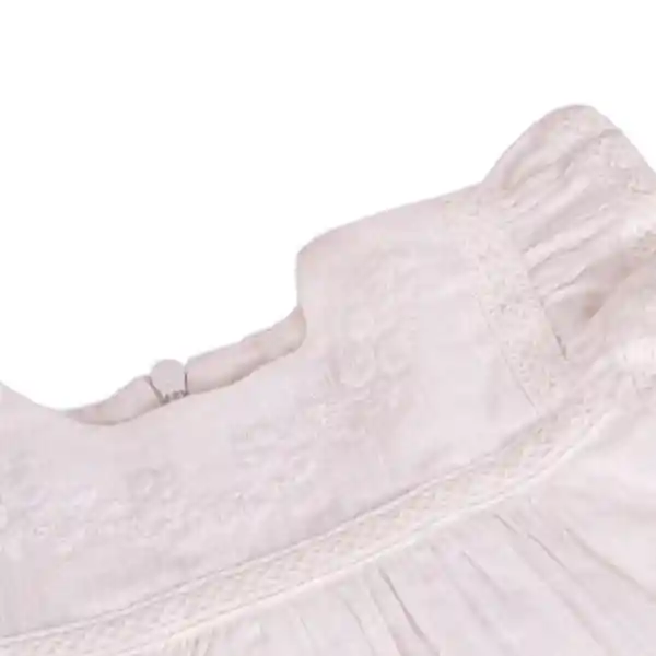 Vestido Bebé Niña Blanco Talla 18 M Pillín