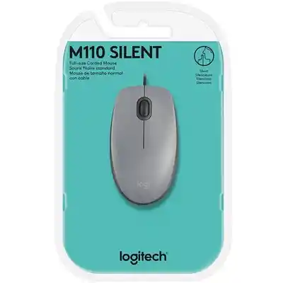 Logitech Mouse M110 Silent Silver 910-005494