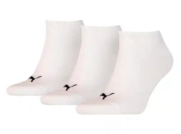 Puma Calcetines Sock Sneaker Blanco Talla 35/38 Plain 906807 03