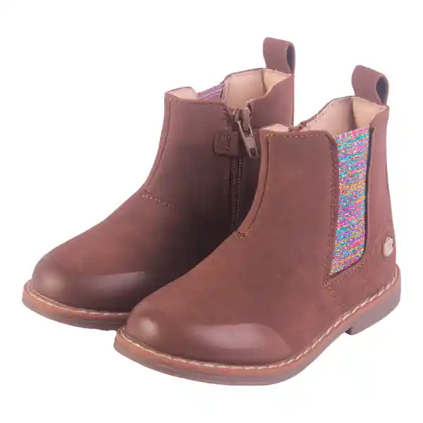 Botines Bebé Niña Color Café Talla 25 Pillin