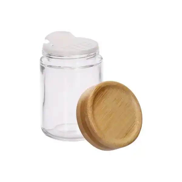 Especiero Con Tapa de Madera 200 mL Casaideas