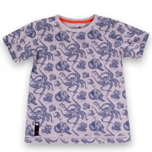 Polera Niño Gris Claro Talla 10 A Pvy660-23 mLg Pillín