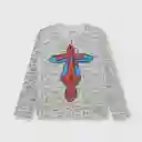 Pijama Algodón Spiderman de Niño Gris Melange Talla 2A Colloky