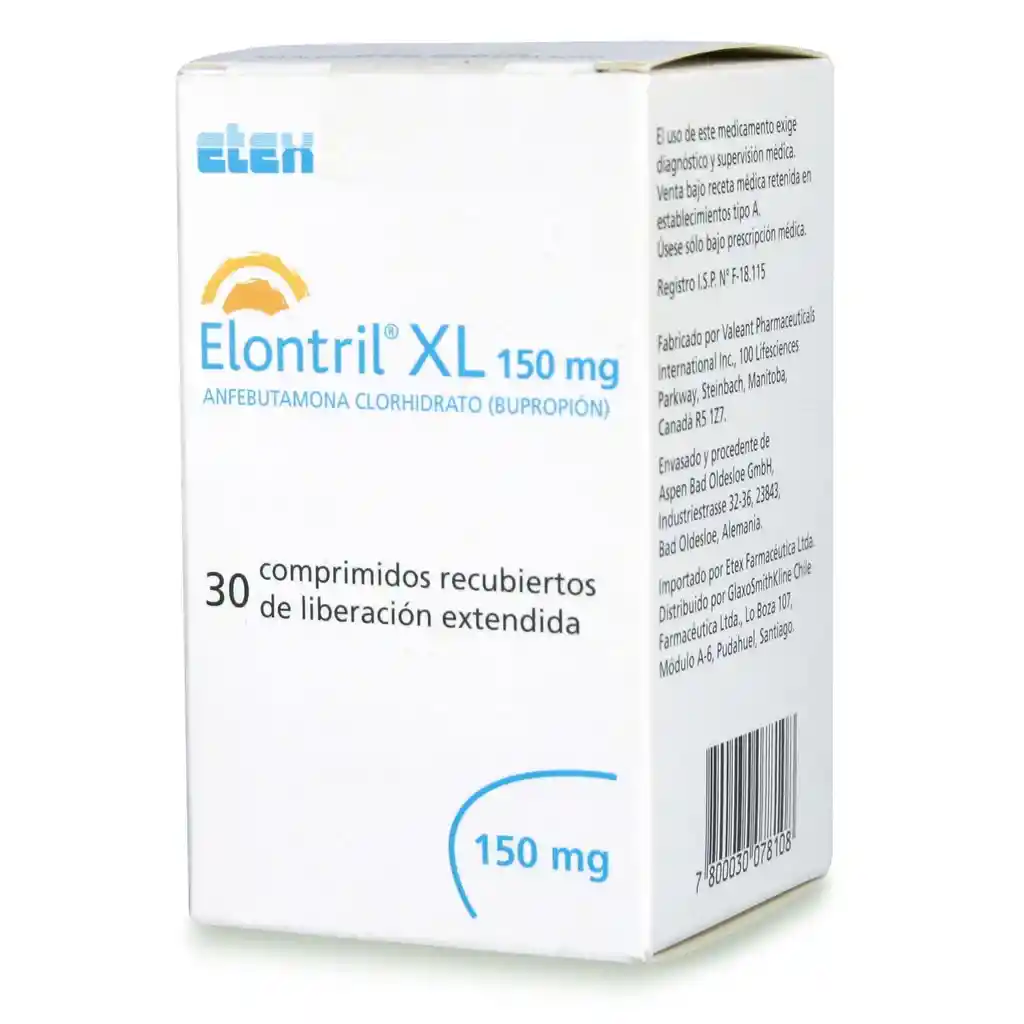 Elontril Antidepresivos Xl Com.150Mg.30