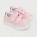 Zapatillas Urbana Lona Doble Velcro Niña Rosado Talla 26 Opaline