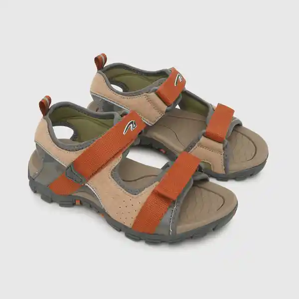 Sandalias Outdoor Doble Ajuste Niño Beige/Naranja T. 34 Colloky