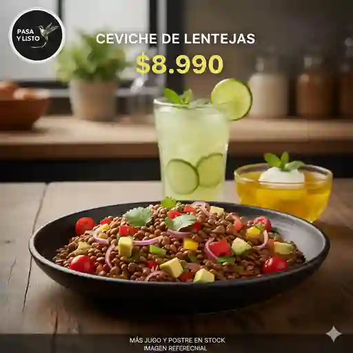 Ceviche de lentejas