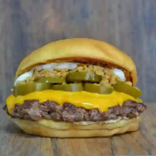 Crispy hot + papas + salsa