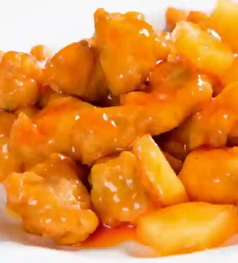 Pollo Piña con Papas