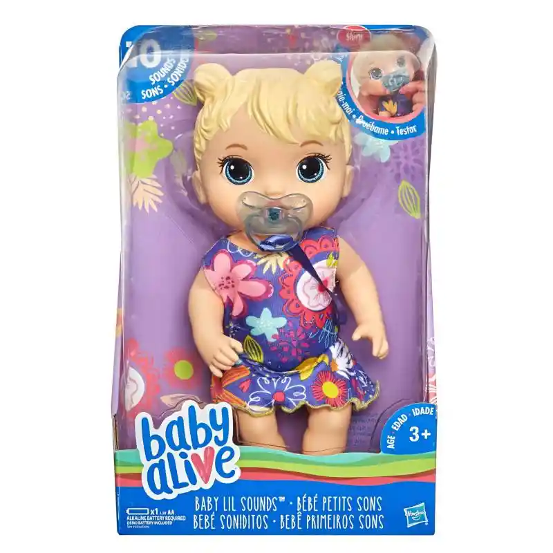 Baby Alive Muñeca Bebé Soniditos Rubia