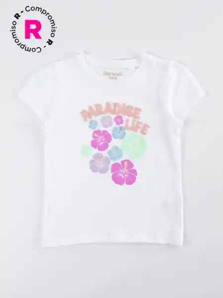 Harvest Polera Manga Corta Punta Es Perla 6 V26