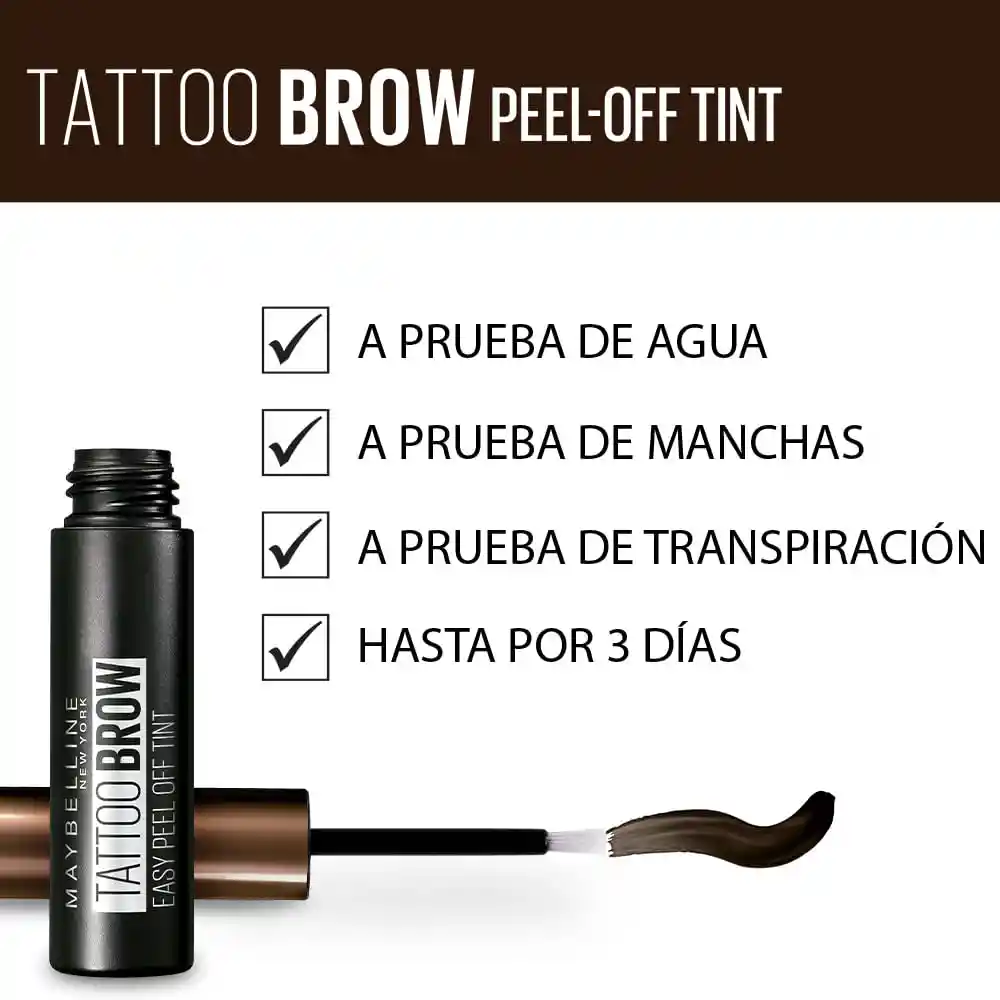 Maybelline Tinta Para Cejas en Gel Peel Off Tattoo Brow