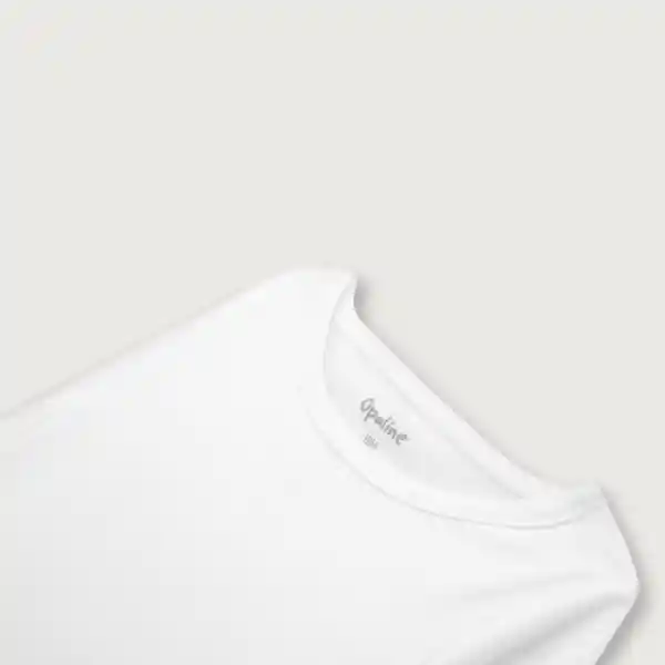 Camiseta de Bebé Niño Blanco Talla 4A Opaline