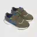 Zapatillas Urbana Niño Verde Militar Multicolor Talla 33 Colloky