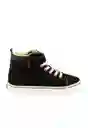 Zapatillas Urbana Caña Velcro W24 Niño Negro 30 924 Ficcus