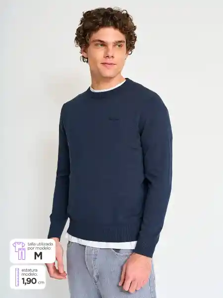 Pepe Jean Suéter Eur Essential Azul Oscuro M SS25