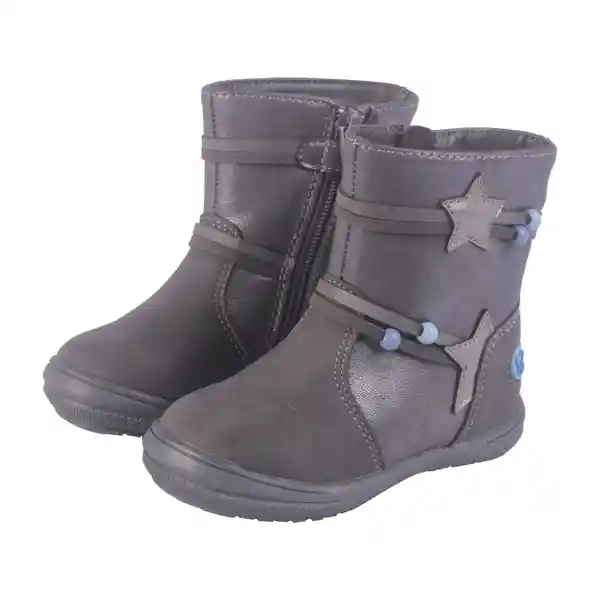 Botas Bebé Niña Gris Oscuro Talla 27 Pillin