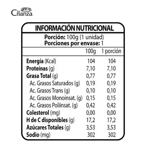 La Crianza Hamburguesa de Porotos Negros