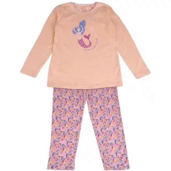 Set Pijama Niña Naranja Talla 8 A Pillín