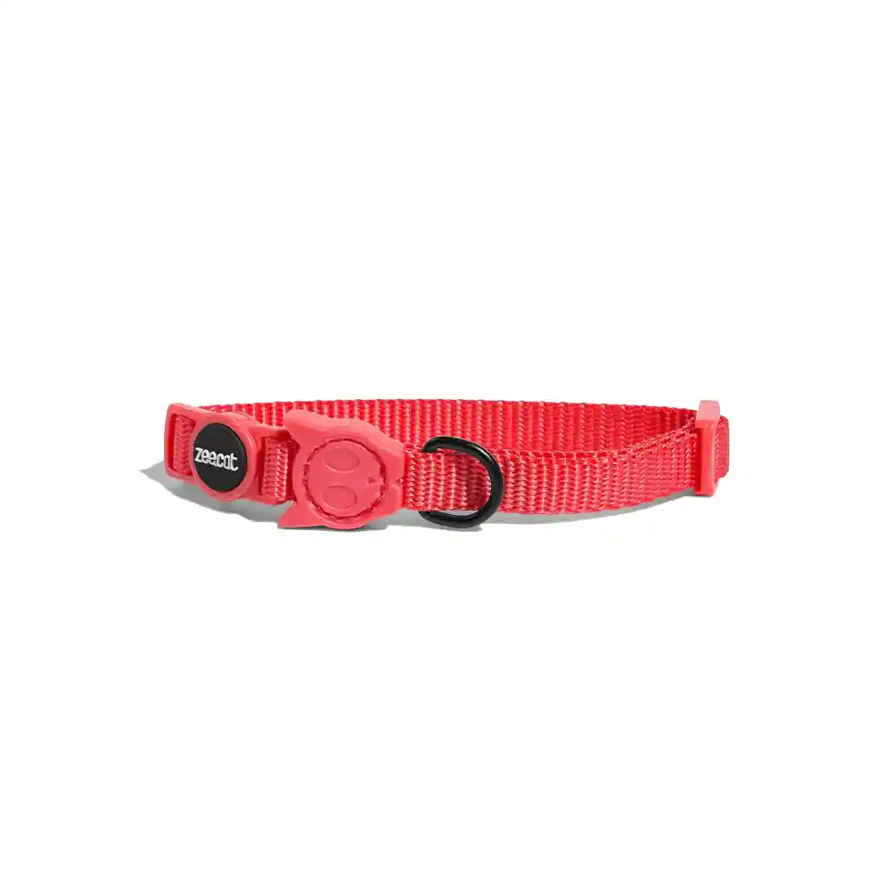 Zee.cat Collar Neon Coral Cat