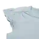 Polera Manga Corta Bebe Niña Turquesa Pillin 6 M