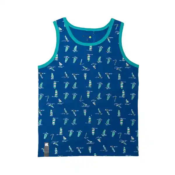 Polera S/M Niño Azul Pillin 10 a