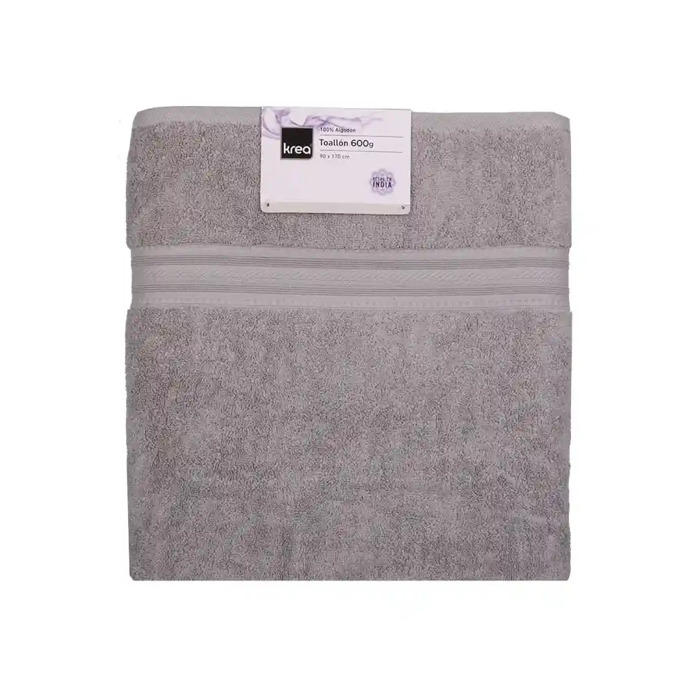 Toallon 90X170 600Gsm Gris Plata - S/M