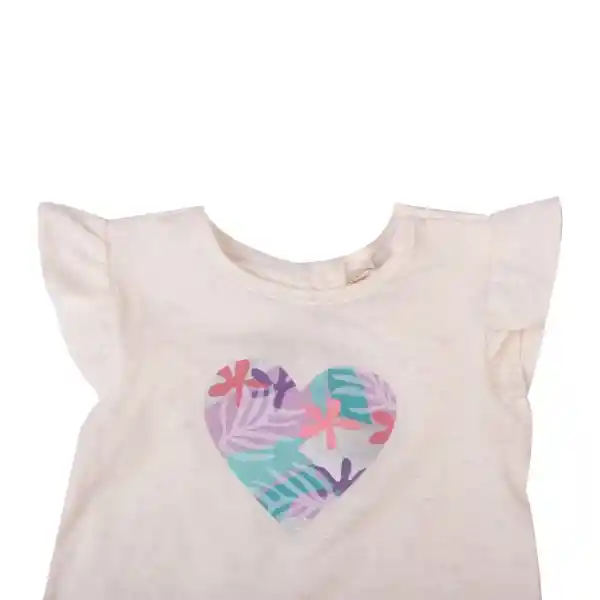 Polera Bebe Niña Blanco Pillin 12 M