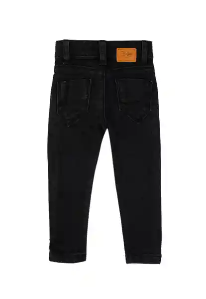 Jean Skinny Liberty 190 Bebé Niña Negro T. 3 a 6 Meses Ficcus