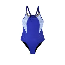 Traje de Baño Deportivo Con Transparencia Azul Talla M Samia