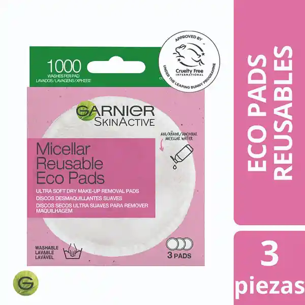 Garnier-Skin Active Discos Desmaquillantes Eco Pads Reusables