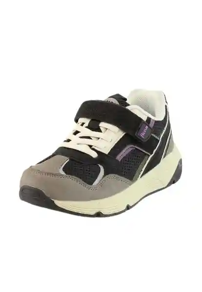 Zapatillas Sport Velcro W24 Niño Negro 32 930 Ficcus