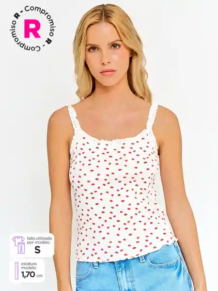 Polera Sin Manga Elu Ess Blanco XL S25