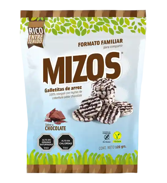 Mizos Galleta de Arroz con Chocolate