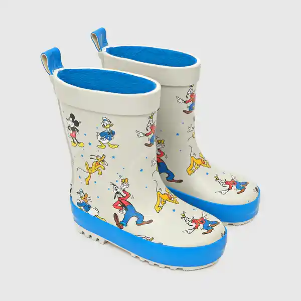 Botas Agua Mickey y Amigos Para Niño Gris Talla 25 Colloky