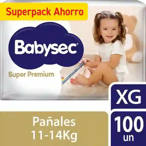 Pañal Babysec Super Premium Xg X 100