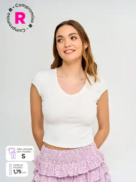 Index Polera Sin Manga Eve2 Color Blanco L S25