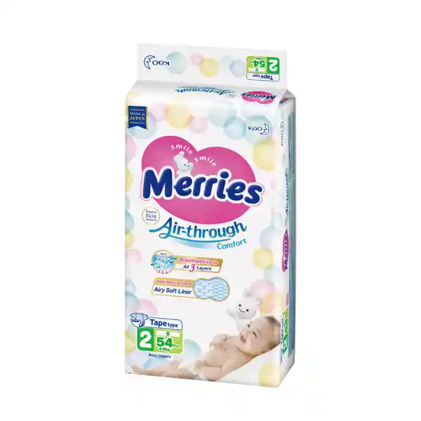 Merries Pañal Velcro Premium S