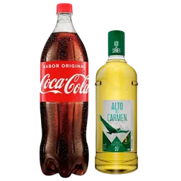 Combo Pisco Alto Del Carmen 35° 750 cc + Coca Cola Zero