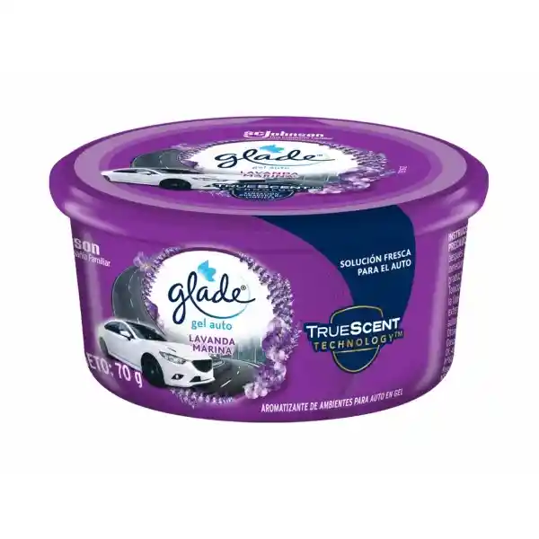 Aromatizante Glade Mini Gel Auto Lavanda Marina 70gr