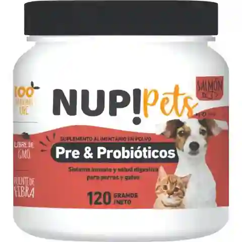 Nup! Suplemento para Perros y Gatos Salmón Probióticos