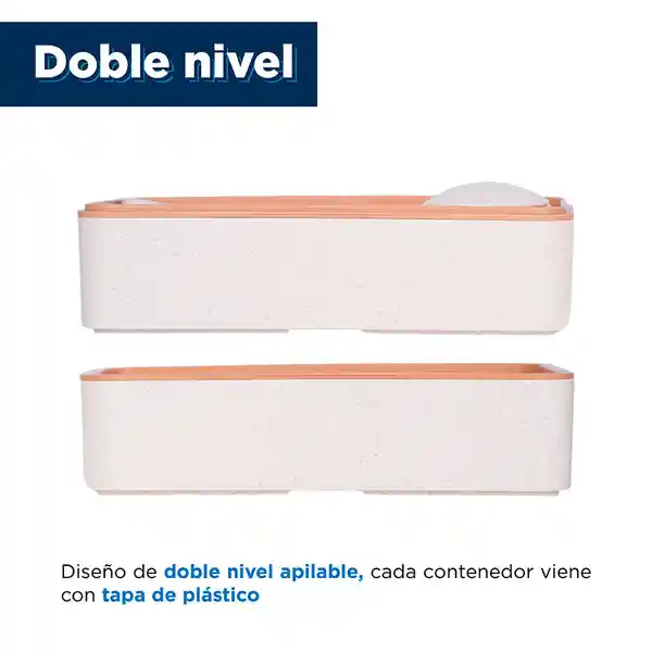 Contenedor de Paja de Doble Capa Miniso