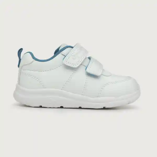 Zapatillas Liv Doble Velcro Niño Blanco Talla 26 Opaline