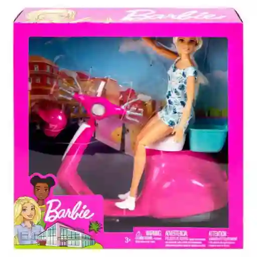 Barbie Motoneta Con Muñeca - GBK85