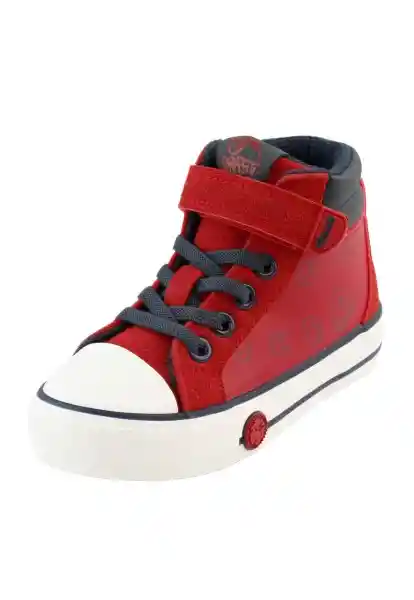 Zapatillas Urbana Caña Velcro Andante Niño Rojo 22 872 Ficcus