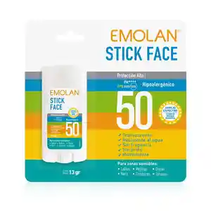 Emolan Suplemento Dietario Alimenticio Stick Face Fps 50 +