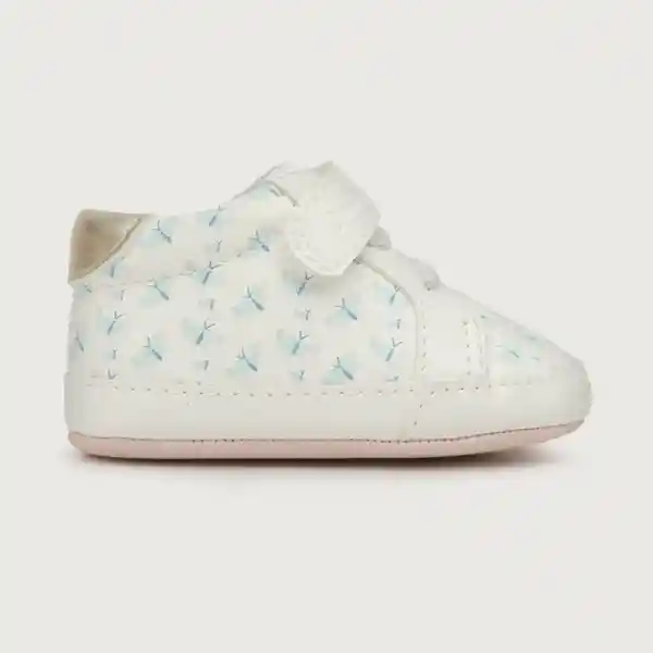 Zapatillas Urbana Velcro Print de Niña Blanco Talla 17 Opaline