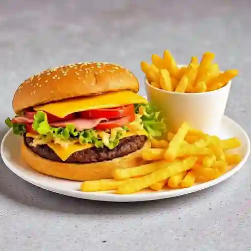 Hamburguesa sencilla